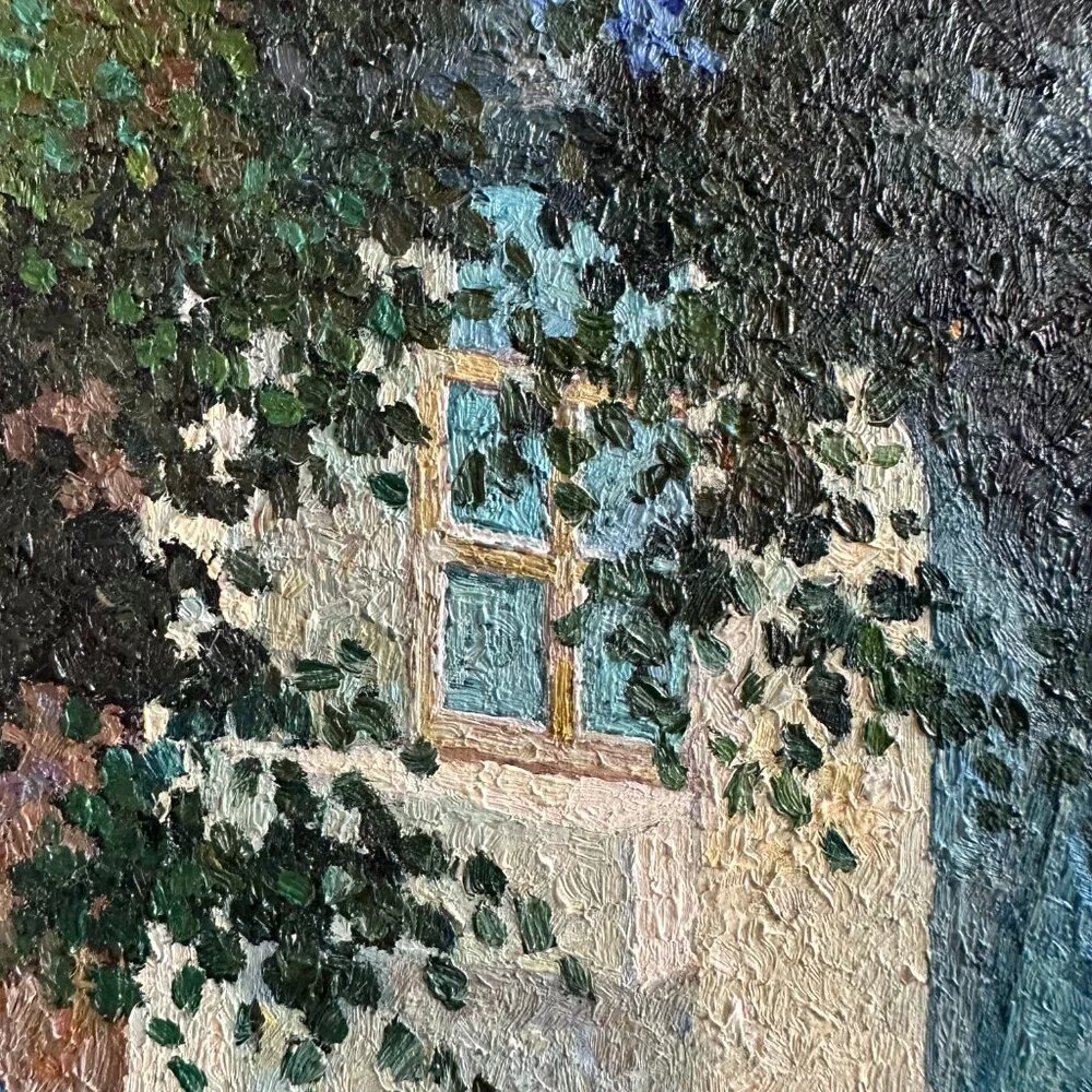 Original Rolly Schaffer Oil Painting Artist Signed Textured Professional Frame